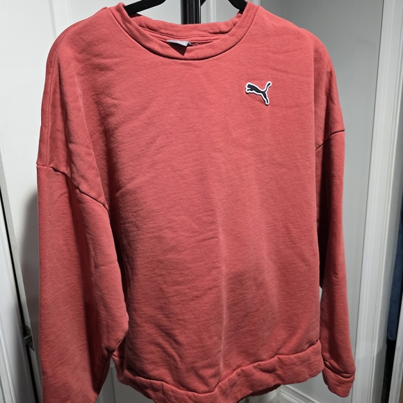 Puma Sweaters - Puma Men's Crewneck Sweatshirt - Coral